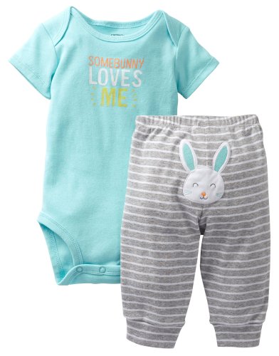 Carter's Baby Girls' 2 Piece Easter Bodysuit Set (Baby)