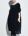 ELLAZHU Women Hi Low Long Sleeve Long Blouse Loose Dress WO52