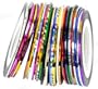 30Pcs Mixed Colors Rolls Striping Tape Line Nail Art Tips Decoration Sticker from Y2B