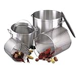 IMAGE OF Stock Pot, Lid & Basket, 60 Quart, 6 Gauge Aluminum, By Eagleware(1 Each/Unit)