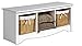 Monterey Cubby Bench - White