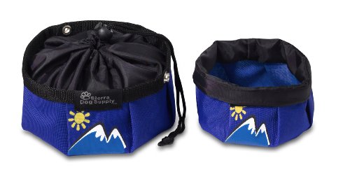 Doggles Dog Travel Bowl, Small, Blue
