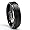 6MM Black High Polish / Matte Finish Men's Tungsten Ring Wedding Band Size 5
