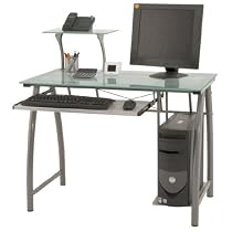 Glas Computertisch, PC-Tisch, Schreibtisch
