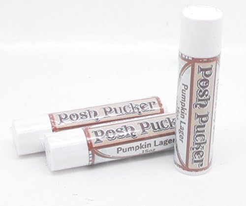 100% Natural Posh Pucker Beeswax Lip Balm (single) - Pumpkin Lager with Shea Butter &amp; Vit. E