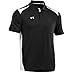 Under Armour Men's Team Colorblock Polo, Black/White, XL