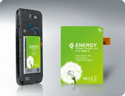 Qi Wireless Charge Energy Card(receiver) for Samsung galaxy Note 2 Note II Qi Wireless Charge Energy Card(receiver) for Samsung galaxy Note 2 Note II