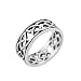 Sterling Silver Celtic Knot Band Ring, Size 8