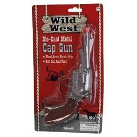  Wild West Die-Cast Metal Cap Gun (Uses Roll Caps Not Included)