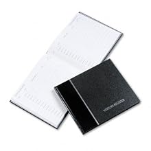 National Brand Visitor's Register Book, Black, 8.5 x 9.875 Inches, 64 Sheets (57802)