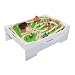 Melissa & Doug Wooden Train Table and 130 Piece Train Set Package