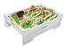 Melissa & Doug Wooden Train Table and 130 Piece Train Set Package