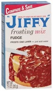 Jiffy Fudge Frosting Mix 7.5oz Box (Pack of 12)