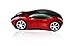 Welltop Wireless Mouse Computer Mice Car-shaped Game Mice 2.4Ghz Optical Mouse for pc Laptop Computer (Red)