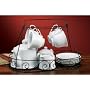 Porcelain Tea Set with Caddy - White