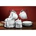 Porcelain Tea Set with Caddy - White
