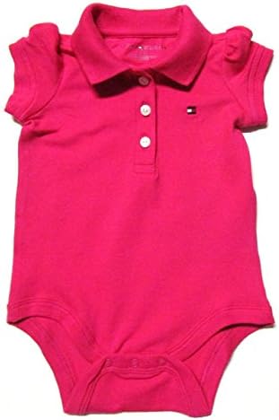 Tommy Hilfiger Baby Girls' Bodysuit, Playwear (3-6 Months, Hot Pink)