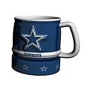 NFL Dallas Cowboys Barrel Mug, 16-Ounce, Blue