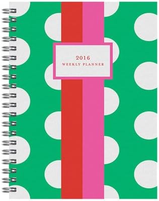 Sarah Pinto 2016 Weekly Planner - Polka Dot