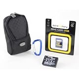 Bundle Bilora 2302 Tasche +8GB SDHC Speicherkarte Class 6 +Qualit�ts Ersatzakku BCG10E f�r TZ31 TZ30 TZ25 TZ22 +exklusiv bei uns: Karabinerhaken!von "fotokamerataschen"