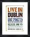 BRUCE SPRINGSTEEN Live In Dublin - Framed Original Advert Reproduction encadrée