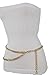 TFJ Women Fashion Belt Hip Waist Gold Metal Chunky Chain Link Dressy Size XS S M