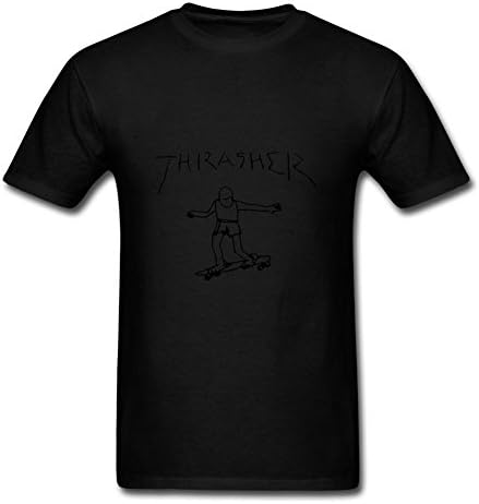 Special Custom Order Men Personalized Large Short Sleeve T Shirt With Thrasher (peter Parker, Amazing Spider-man 2) Font Black