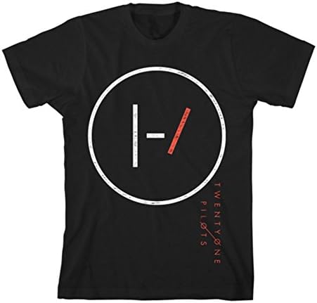 Twenty One Pilots Big Circle Logo Print Black Fashion Fitness T-Shirts (Asia X-Large, Black)