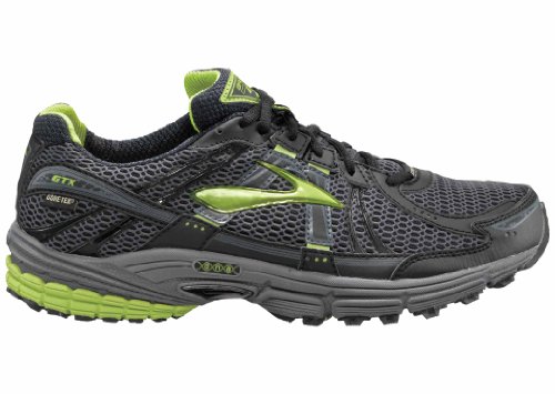 BROOKS Herren Adrenaline GTX Laufschuhe, Grau/GrÃ¼n, 41