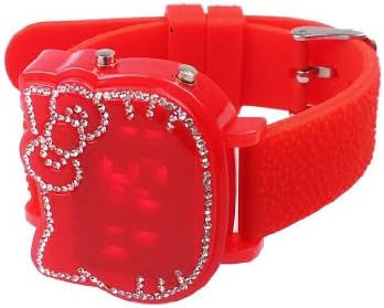 Enovation Technology Hello Kitty Girls Jelly Red LED Watch