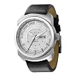 Diesel #DZ1260 Men's Stainless Steel Day/Date Analog Leather Strap Watch