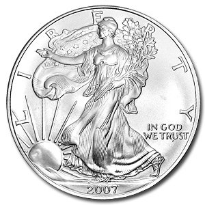 2007 Silver American Eagle Brilliant Uncirculated Coin