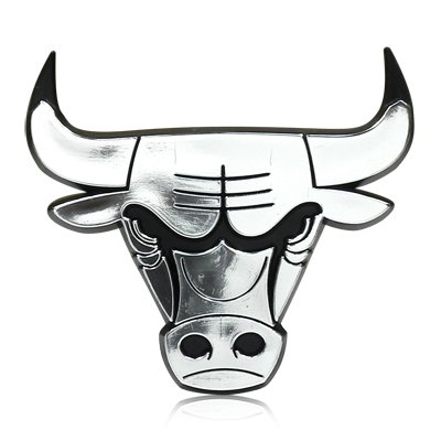 NBA Chicago Bulls 3D Chrome Auto Emblem, Licensed Product