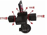 Dual Camera,Dual Lens Vehicle Car Camera DVR Dashboard 8 LED 1280*480