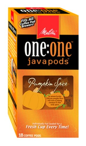 Melitta One:One Universal Fit Java Pods, Pumpkins Spice, 18-Count Box (Pack of 4)