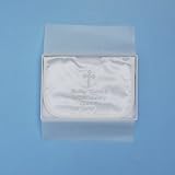 from Bespoke Baby Gifts Personalised Christening Bib in Keepsake Box. Baby Gift.