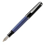 Pelikan Souveran 405 Black/Blue Fine Point Fountain Pen - 932814