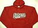 Alabama Crimson Tide Red and Black Embroidered Hooded Adult J.America Sweatshirt
