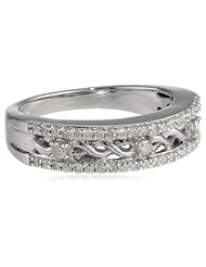 Sterling Silver Diamond Fashion Ring (1/2 cttw,IJ Color, I2-I3 Clarity)