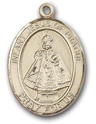 12K Gold-Filled Infant of Prague Medal