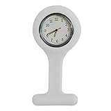 Silicone Gel Nurses Pocket Fob Watch Infection Control Machine Washable White