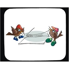 Mauspad mit der Grafik: Betrieb, Vogel, Badminton, Tier, net, Sport