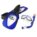 Youth Body Gloves Rec Mask/Snorkel/Fin Set - Royal