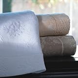 Alexandra King Bedskirt,White by Peacock Alley