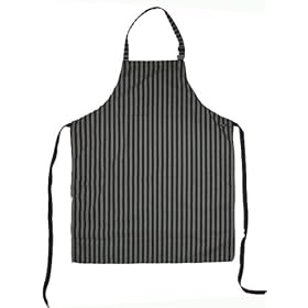 Black and Grey Stripe Apron