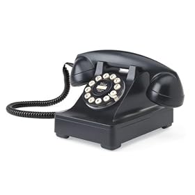 Wild & Wolf Series 302 Desk Phone - Black