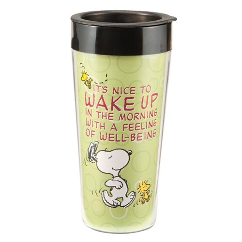 Vandor 85251 Peanuts Plastic Green 16-Ounce