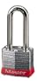 Master Lock 3KALFRED Safety Lockout Keyed-Alike Padlock 1-9/16-Inch Body with 1-1/2-Inch Extra Length Shackle, Red Bumper