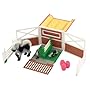 Pony In My Pocket Show Jump Fold out playset includes exclusive Pony Mum & Babies Quarab family and show jumping accessories.