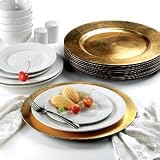 Party Chargers Set of 10 - Gold